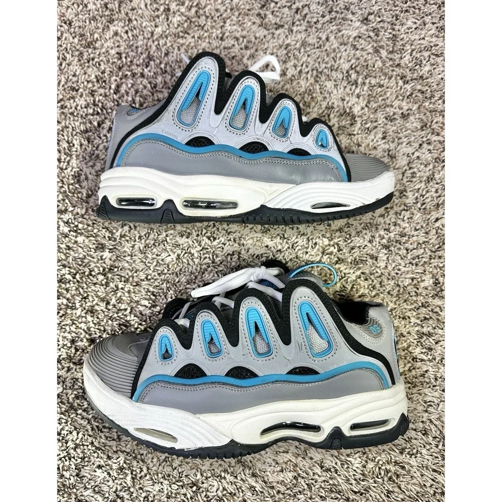 Osiris D3 2001 Men's Size‎ 8 Skateboard Shoes Gray Blue Sneakers